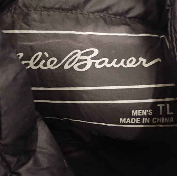 Eddie Bauer 650 Fill Down Puffer Jacket Sz L Tall - Picture 3 of 6